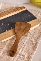 Acacia Wood Spatula - Non-Stick Safe & Easy Flip