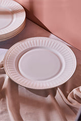 Elegant Opal Serving Plate with Roma Design - 25 cm