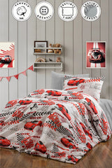 Single Car Print Duvet Cover Set with Fitted Sheet