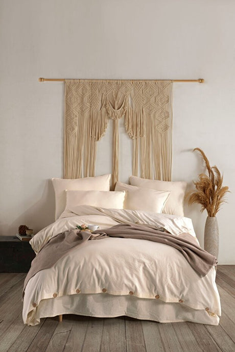 100% Cotton Washed Double Duvet Cover Set 200x220 cm