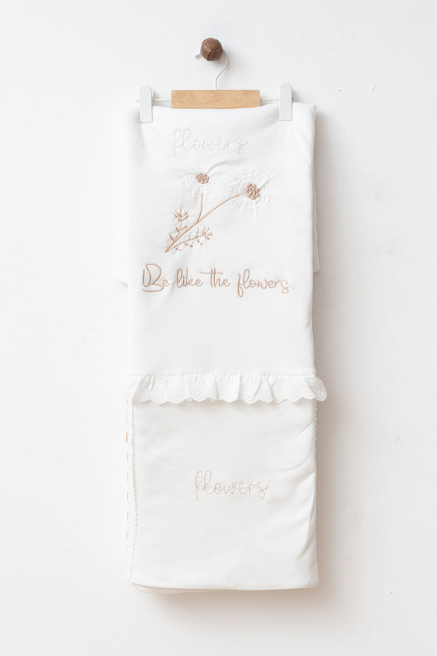 "Be Like Flowers" Newborn 7-Piece Bodysuit & Blanket Set 0-3 Months