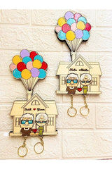 Up Movie Inspired Wall Key Holder - Personalized Couple Gift