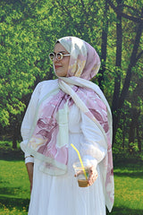 Flora Floral Shawl - Soft Cotton & Elegant Design