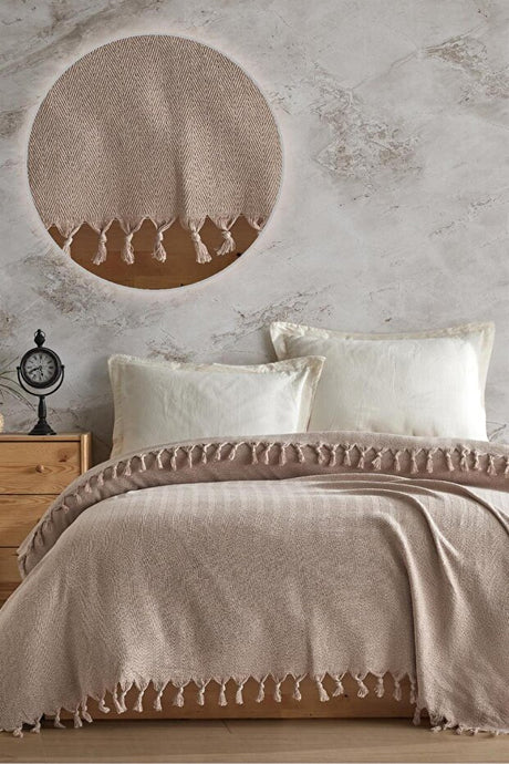 Double Size Cotton Pike - 200x230 cm, Soft & Breathable