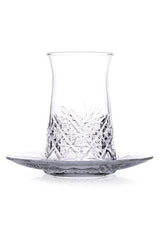 Pasabahce Timeless Turkish Tea Glass & Saucer Set - Professional 6-Person Bulk Pack