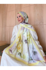 Patterned Bamboo Crinkle Shawl - Lightweight & Trendy