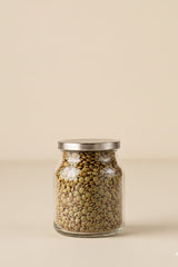 650ml Glass Storage Jar with Metal Lid for Kitchen & Pantry