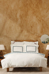 Seljuk Series Bird Blue 100% Cotton Double Duvet Set