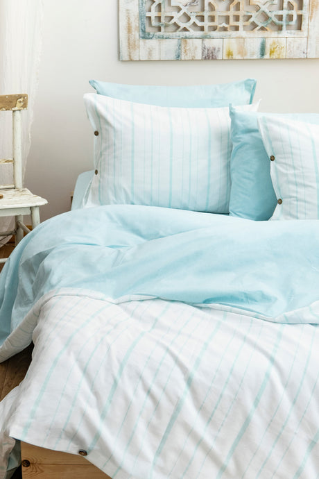 Harmony Hues Double Cotton 4-Piece Duvet Cover Set