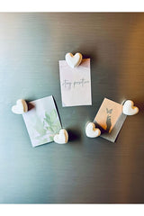 5-Piece Decorative Heart Magnets for Refrigerator - Stay Positive