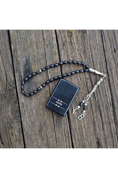 Men's Watch, Lighter, Rosary & Bracelets - 5-Piece Gift Set