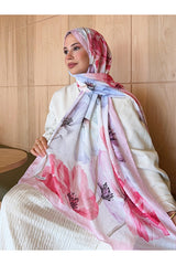 Patterned Bamboo Crinkle Shawl - Stay-Put, Lightweight & Trendy
