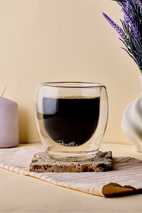 Double-Walled Insulated Glass - 250ml for Hot & Cold Drinks