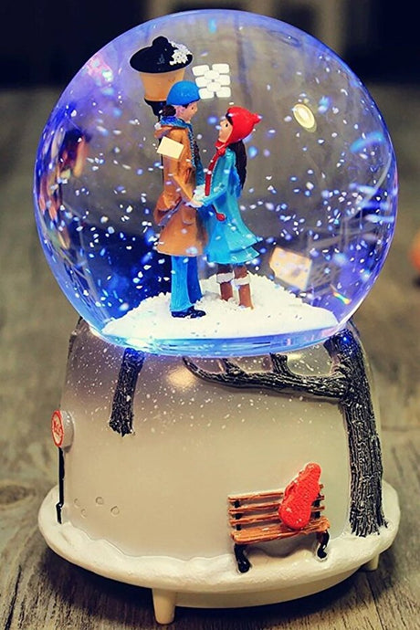 Musical Luminous Lovers Snow Globe - Romantic Valentine's Day Gift