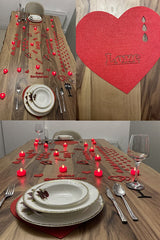 Romantic Dinner Table Decoration Kit - Valentine's Day & Special Occasions