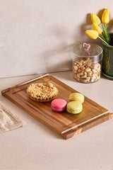 Acacia Wood Serving Board - 33x19 cm Elegant Design