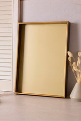 Elegant Gold Finish Rectangular Serving Tray - 33x45 cm