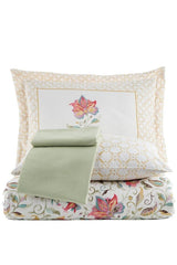 Leticia 100% Cotton Double Duvet Cover Set - Floral Pattern