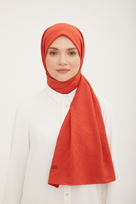 Baklava Pattern Jazz Shawl - Pomegranate Red
