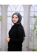 Silky Polyester Shawl - Smoke Grey