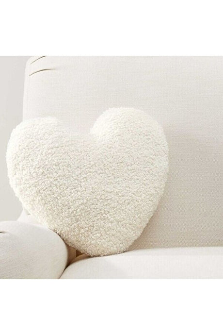 Teddy Heart Pillow - Soft & Fluffy Valentine's Day Decor