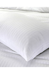 Single Striped Satin Hotel Duvet Cover Set - 160x220cm