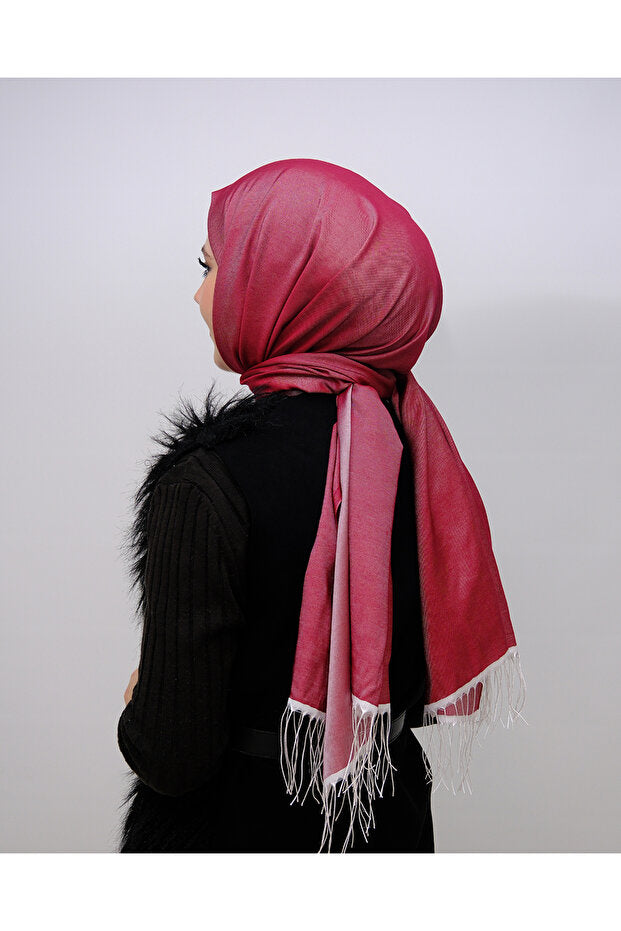 Silky Bordeaux Shawl - Breathable &