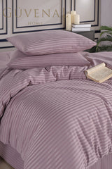 Deluxe Double Cotton Satin Duvet Cover Set - 4 Piece