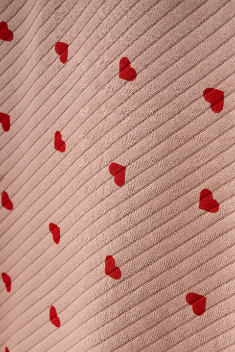 Natural Cotton Baby Blanket - 80x90 cm with Sweet Heart Pattern