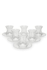 Pasabahce Aurora Premium Turkish Tea Glassware Set - 12-Piece