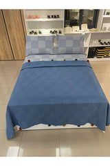Double Size Pom-Pom Cotton Pike Set - Indigo Boxed