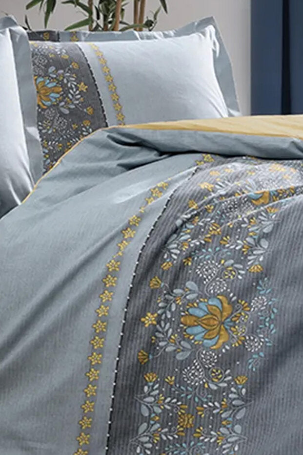 طقم غطاء لحاف رانفورس مزدوج - فحمي