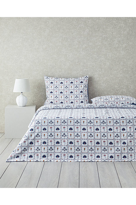 Ornate Fancy 100% Cotton Single Duvet Cover Set 160x220 cm