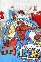 Spiderman Single Duvet Cover Set - 100% Cotton