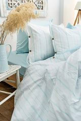 Harmony Hues Double Cotton 4-Piece Duvet Cover Set