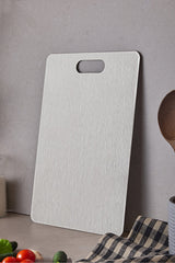Stainless Steel Antibacterial Kitchen Cutting Board - 24x34cm