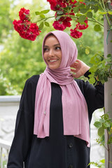 Ready-to-Wear Jersey Shawl - Easy-Style Rose Pink