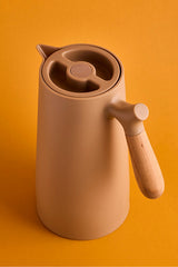 Nordic Style Vacuum Thermos with Wooden Handle - 1000ml