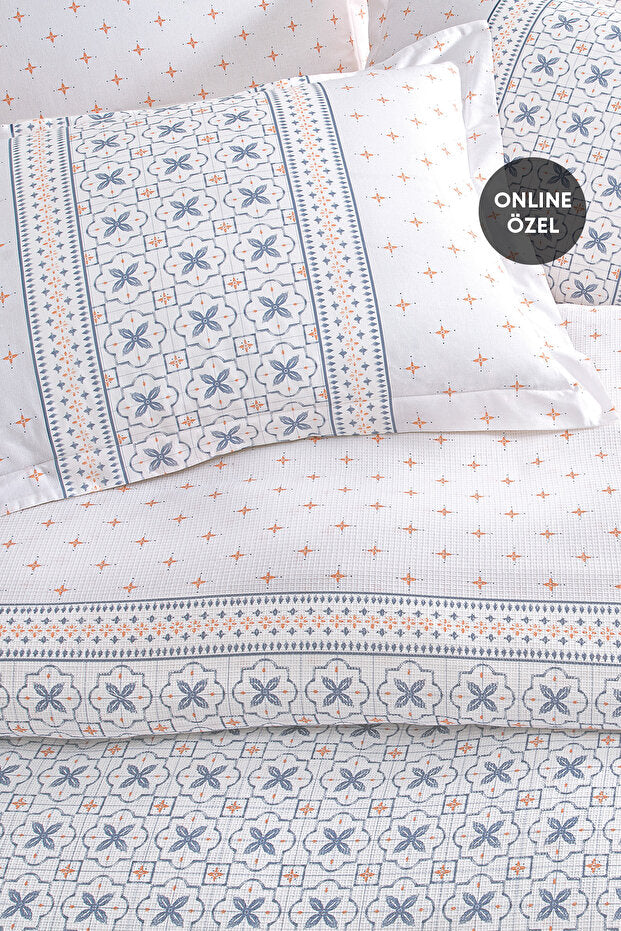Roan Double Ranforce Pique Set - 100% Cotton Indigo
