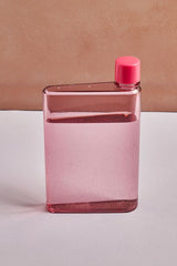 A6 Memo Flat Water Bottle - 350ml Portable & Motivational