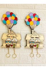 Up Movie Inspired Wall Key Holder - Personalized Couple Gift