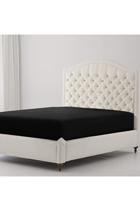 100% Cotton Jersey Fitted Sheet - 140x200 cm, Non-Slip