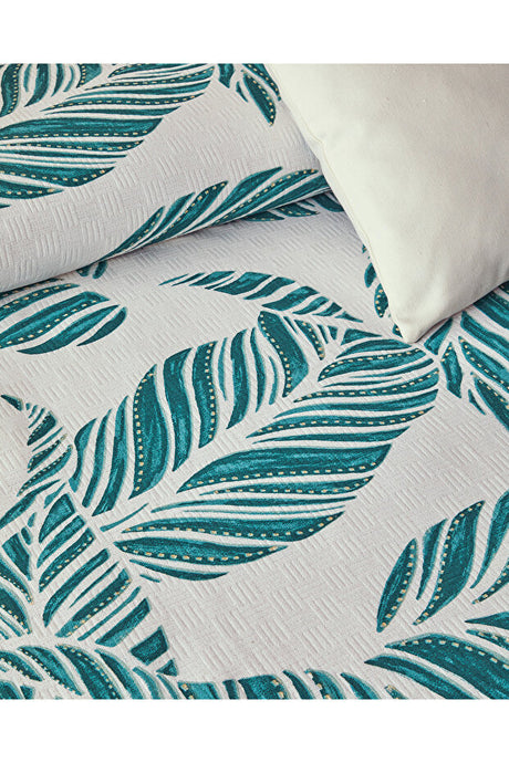 Leafy Wonder Single Size Green Pike Bedspread