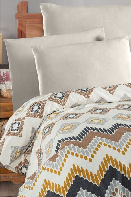 100% Cotton Double Bedspread Pike - 200x230 cm
