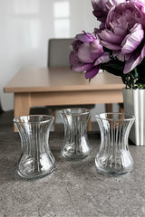 Pasabahce Incebelli Classic Turkish Tea Glasses - 6-Piece 125ml Set