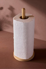 Bamboo Paper Towel Holder - Round Base Design