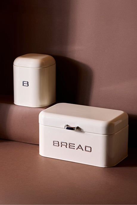 Modern Kitchen Storage Set - Bread Box & Biscuit Canister