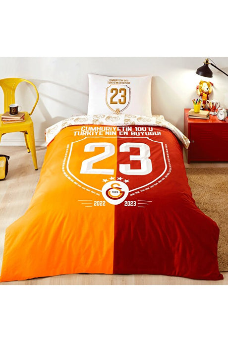 Licensed Galatasaray 100th Anniversary Cotton Duvet Cover Set