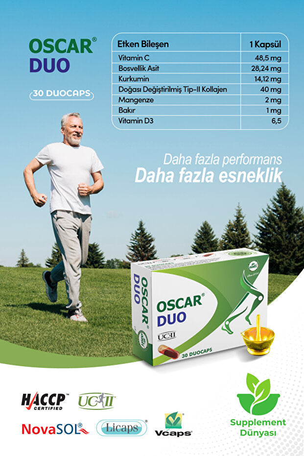 Oscar Duo UC-II Undenatured Type 2 Collagen - 30 Duocaps