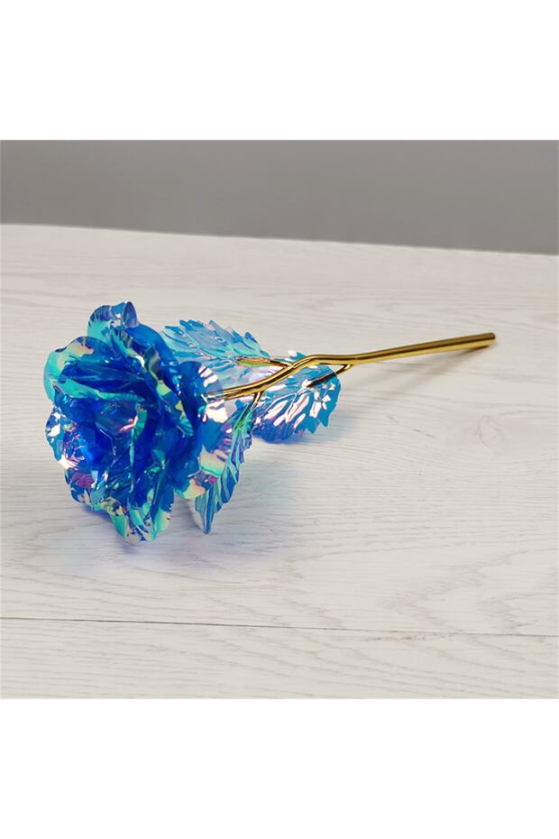Blue Iridescent Infinity Rose - Artificial Flower Gift